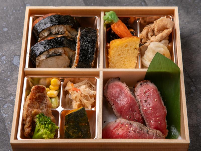 葵〜肉寿司と鰻の太巻き御膳〜