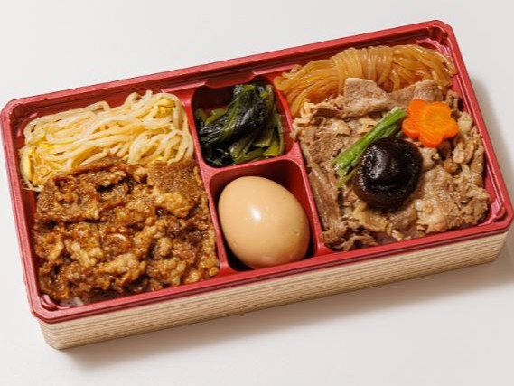 【駅弁】牛すきと牛焼肉弁当