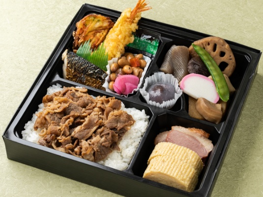 川越割烹御膳（天麩羅・牛しぐれ煮）