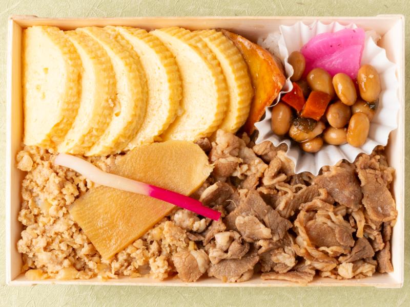 小江戸 牛しぐれ 鶏そぼろ弁当