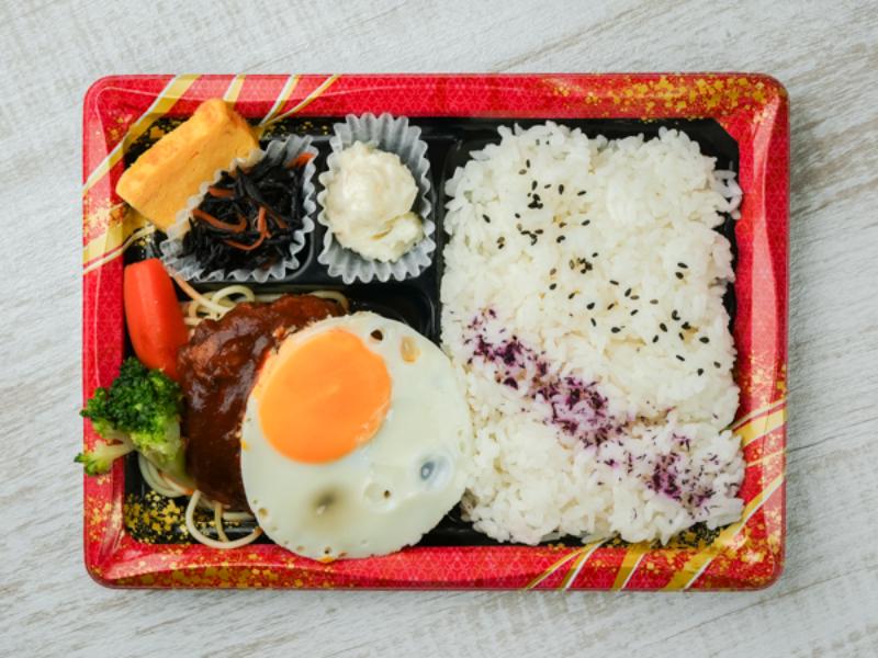 ハンバーグ＆目玉焼き弁当