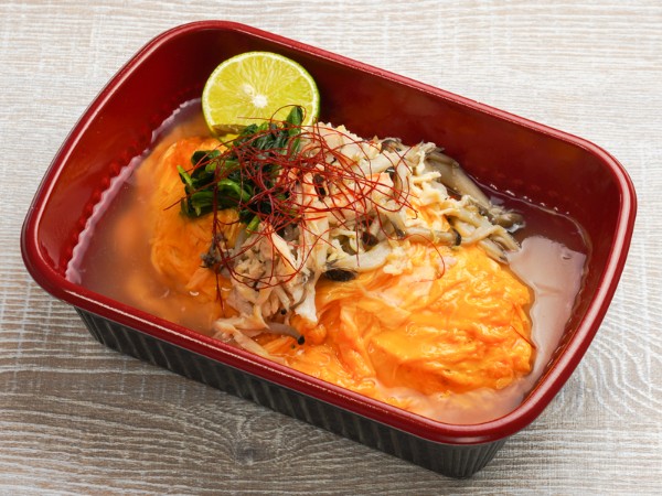 【お弁当デリ限定】オムライス 蒸し鶏ときのこの檸檬塩だれソース