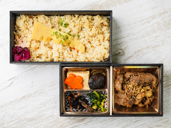 黒毛和牛焼肉弁当（肉増量）（筍の炊き込み）