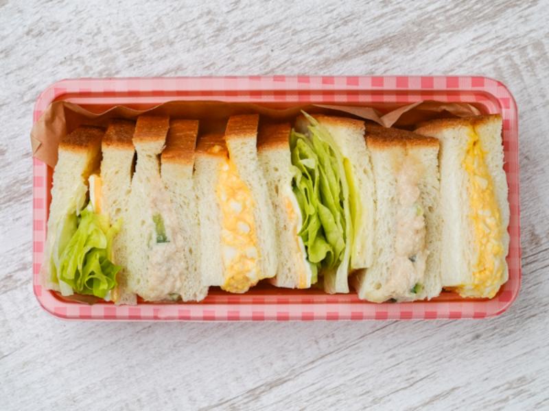 みんな大好き！トリオサンド（チーズ・ツナ・たまご）