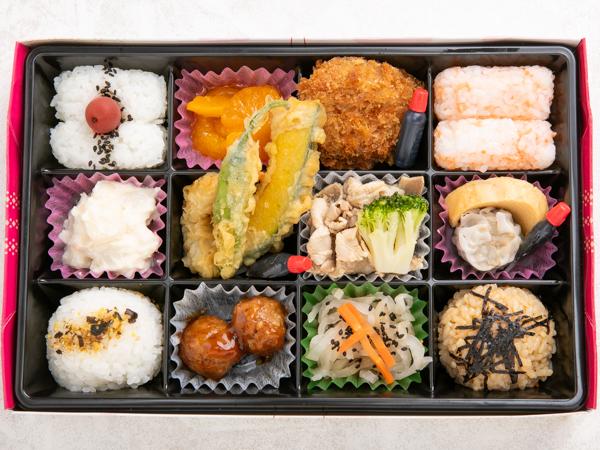 海老カツと豚しゃぶの和洋幕の内弁当