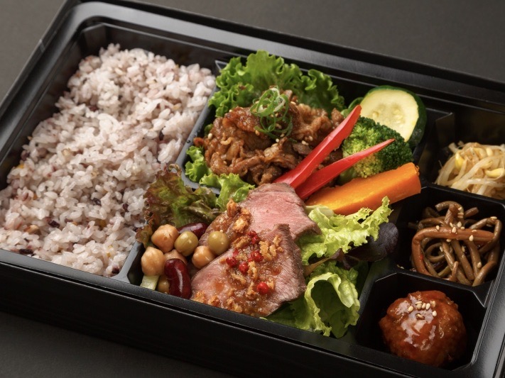 A4和牛の甘ダレ焼きしゃぶとローストビーフ御膳