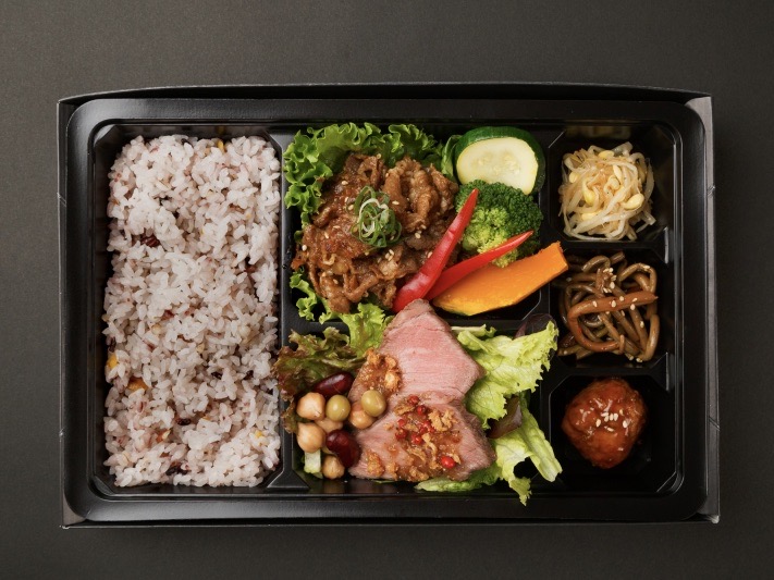 A4和牛の甘ダレ焼きしゃぶとローストビーフ御膳