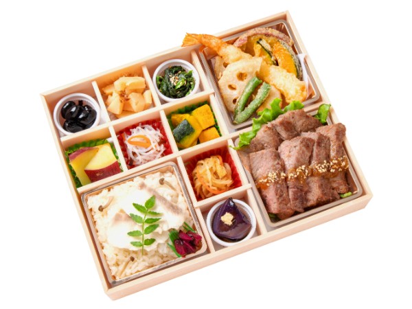 彩りステーキ＆鯛めし＆天ぷら御膳