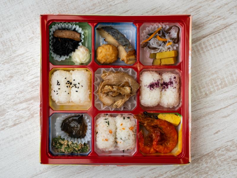 彩り9升弁当生姜焼き