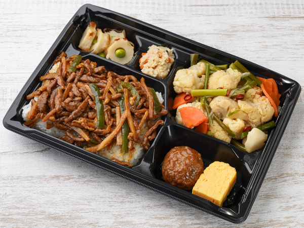 本格！青椒肉絲弁当