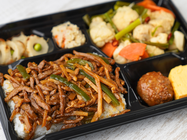 本格！青椒肉絲弁当