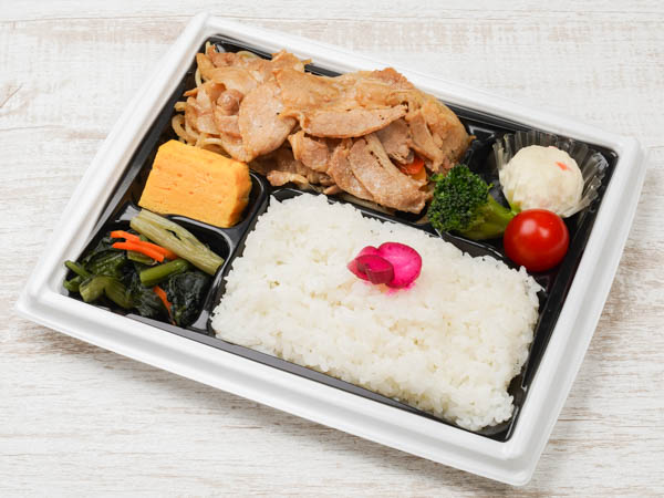 雄ゆう亭の豚生姜焼き弁当