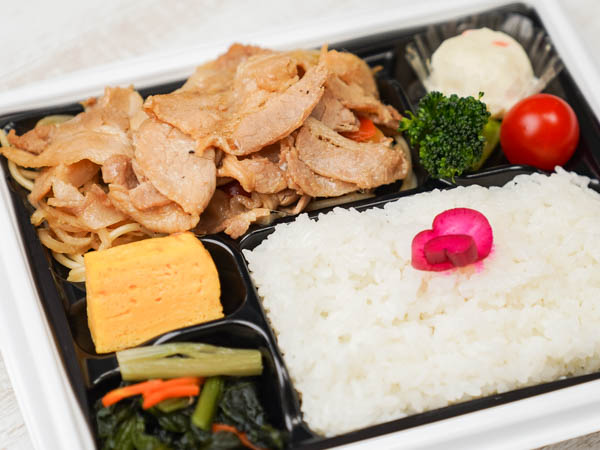 雄ゆう亭の豚生姜焼き弁当