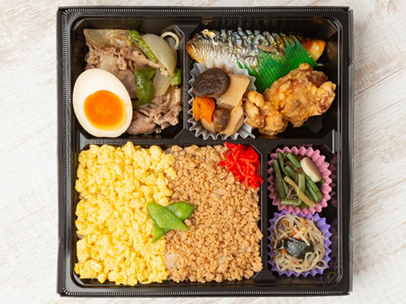 【幕の内】豚のネギ塩焼き×鮭の塩焼き弁当