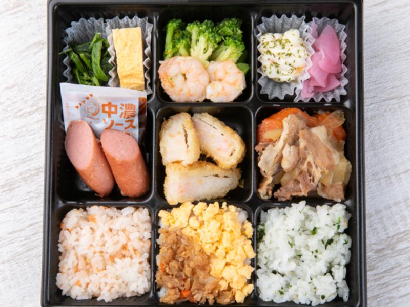 【贅沢9マス】海老カツ＆唐揚げ＆鶏大根