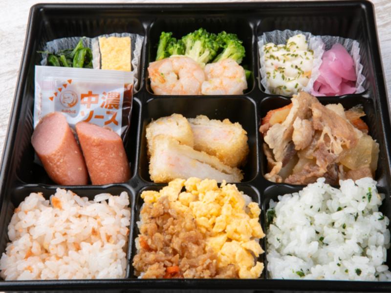 【贅沢9マス】海老カツ＆唐揚げ＆鶏大根