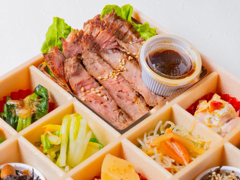 鯛めしとステーキ錦御膳