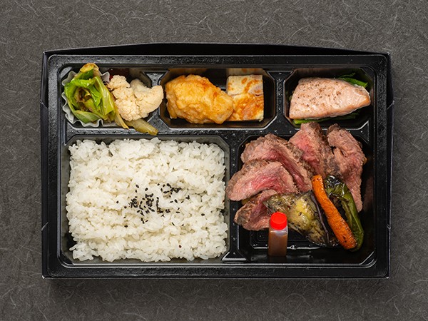 【ECO容器】熟成あか牛の薪焼きステーキ弁当