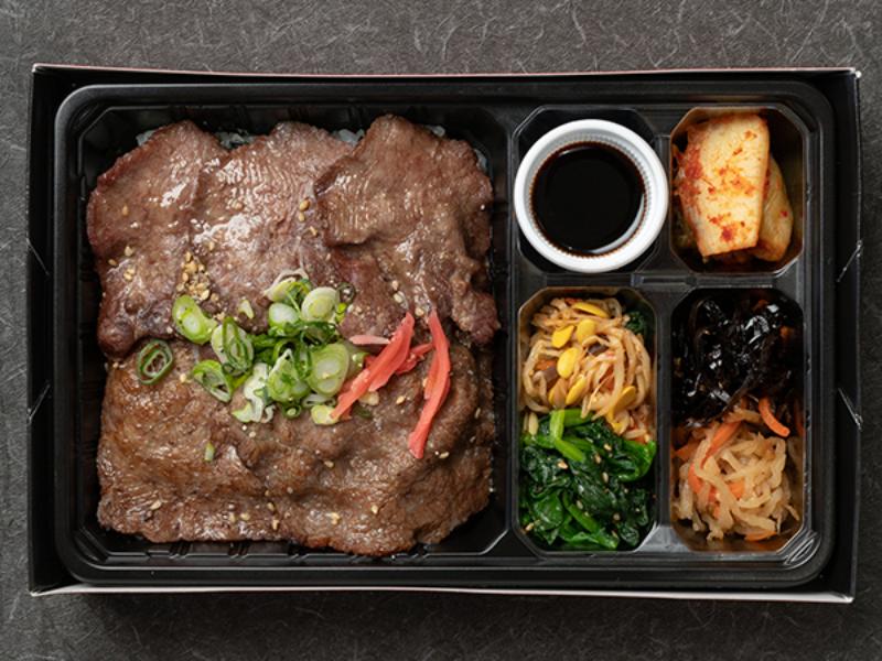 黒毛和牛A5モモロース＆タン塩弁当