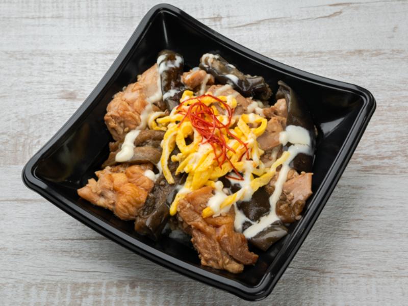 焼き鳥マヨ茄子丼