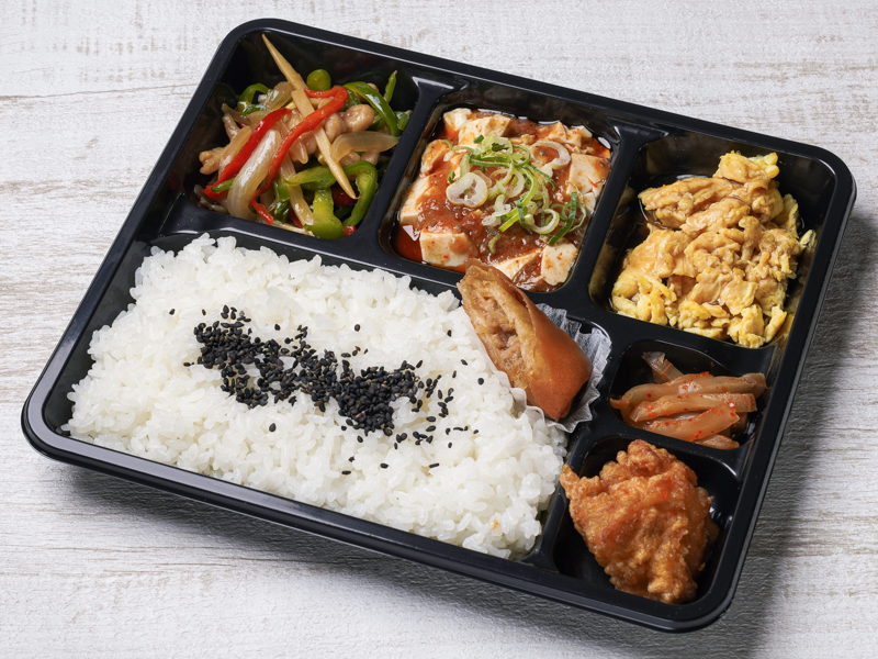 福三昧（点心付き）～麻婆豆腐・チンジャオ・玉子餡～