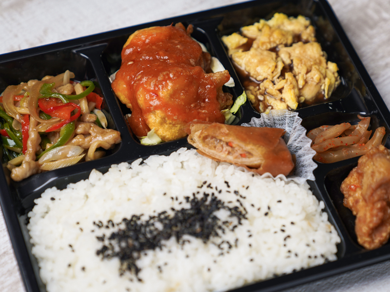 福三昧（点心付き）～エビチリ・チンジャオ・玉子餡～