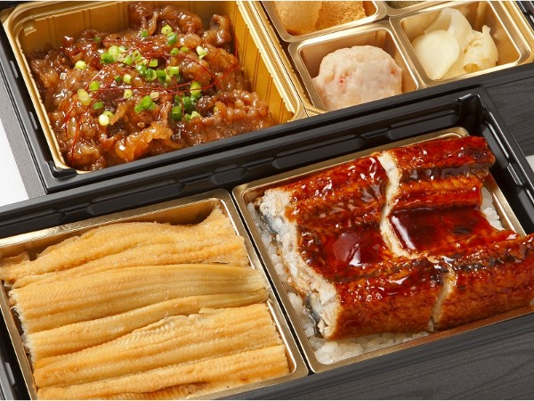 鰻と穴子と牛カルビ焼のスタミナ満載弁当