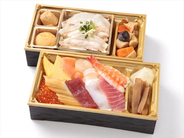 たっぷり海鮮の2段重