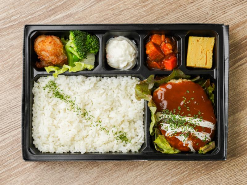 ハンバーグ赤ワイン煮ソース弁当