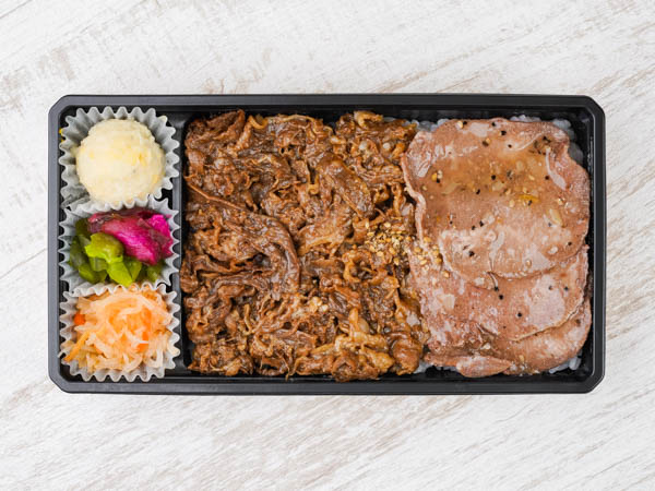 名物ふたごと牛タン塩のW弁当