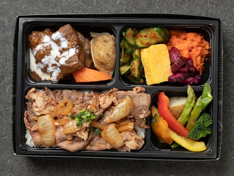 醍醐のご飯がすすむ黒毛和牛・カルビ焼肉と牛タンシチュー