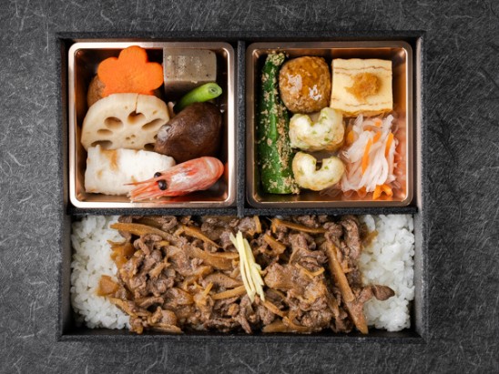 牛しぐれ煮重の懐石弁当