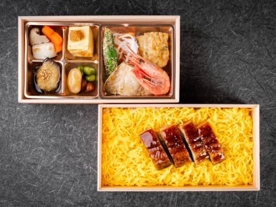 うなぎちらし重の二段懐石