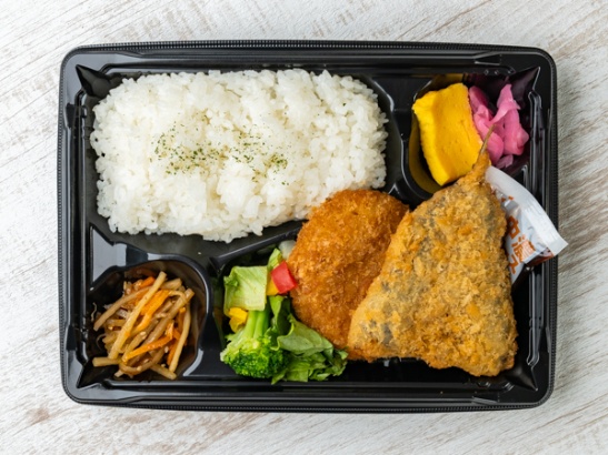 アジフライ弁当