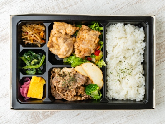 焼肉と唐揚げ御膳