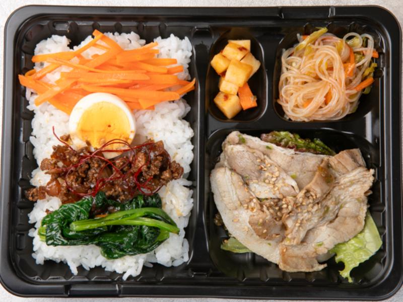 豚バラネギ塩弁当