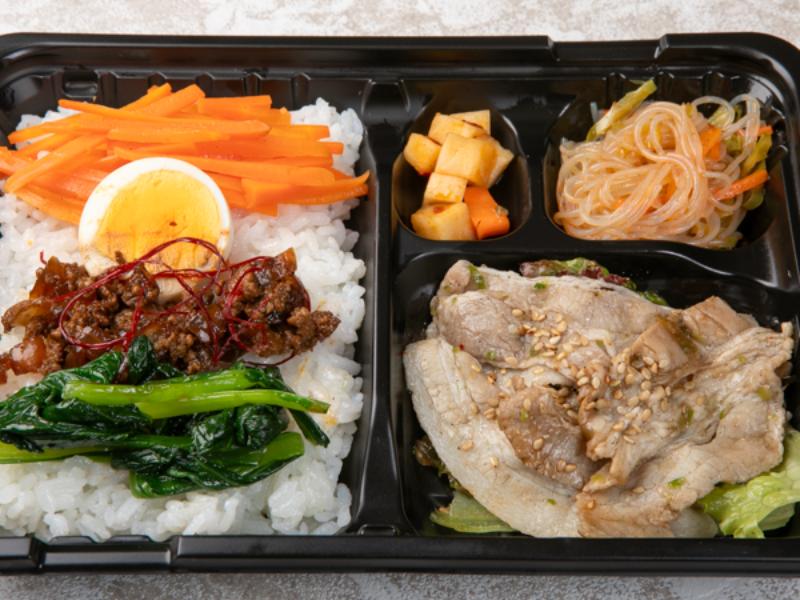 豚バラネギ塩弁当