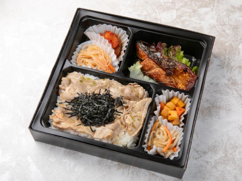 【肉×魚】豚バラネギ塩ダレ＆鮭タレ焼き