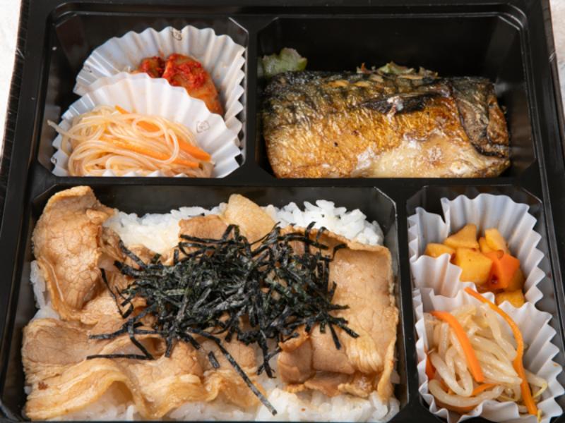 【肉×魚】豚バラの和風ダレ焼肉&鯖塩焼き