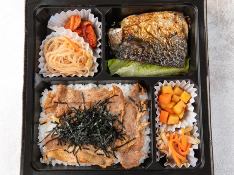 【肉×魚】豚バラの生姜ダレ焼肉＆鯖照り焼き