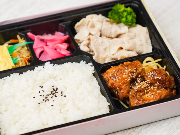 播州甘辛揚げと豚しゃぶコンビ満腹弁当