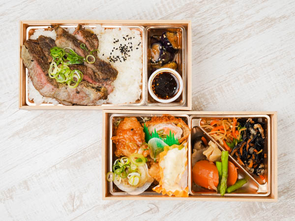 厳選牛ステーキと鶏の南蛮二段重