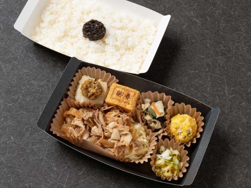 二段折箱弁当 豚の生姜焼き
