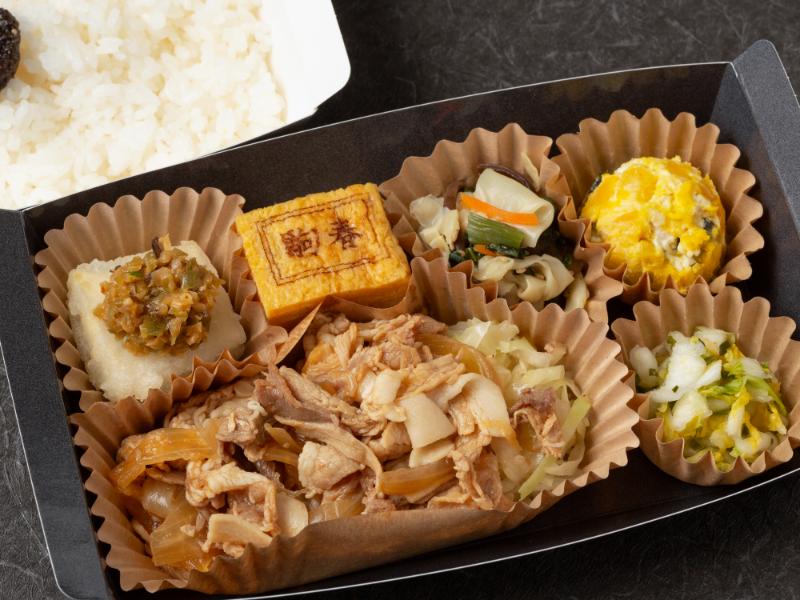 二段折箱弁当 豚の生姜焼き