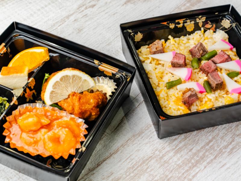 常陸牛ステーキ炒飯弁当
