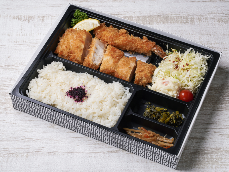金華豚ロースかつ＆海老ふらい弁当