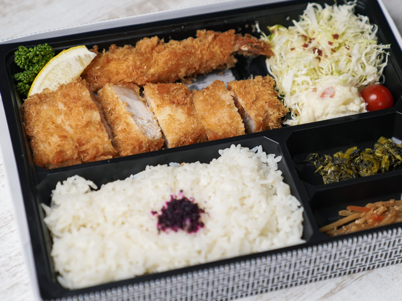 金華豚ロースかつ＆海老ふらい弁当