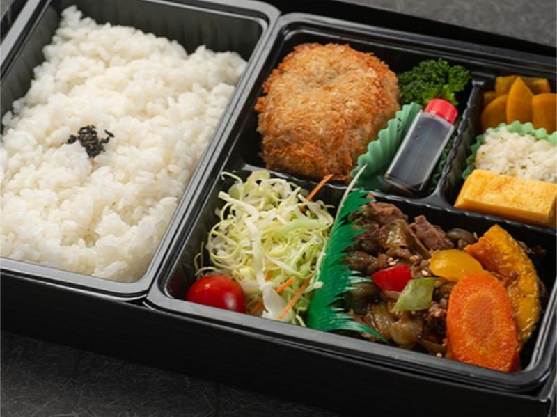 【贅沢ダブルメイン】黒毛和牛メンチかつと佐賀牛焼肉弁当