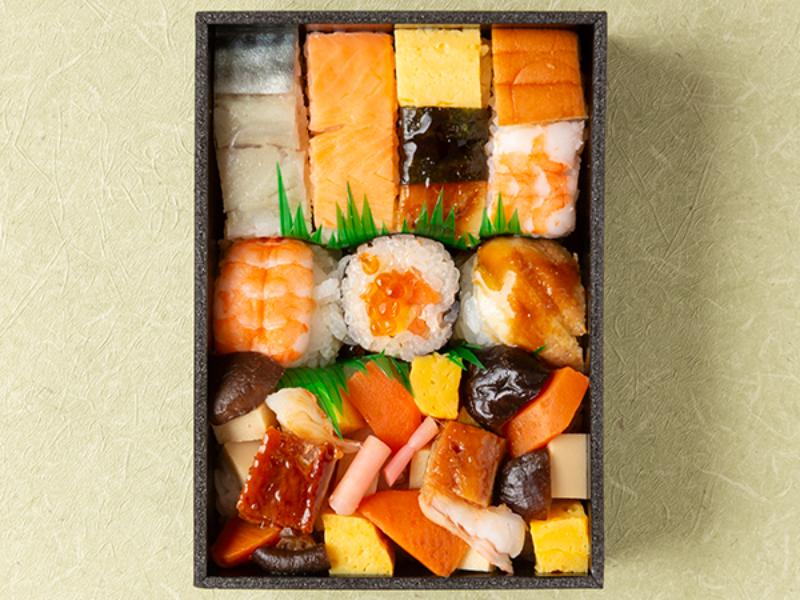 押鮨と吹き寄せちらし寿司