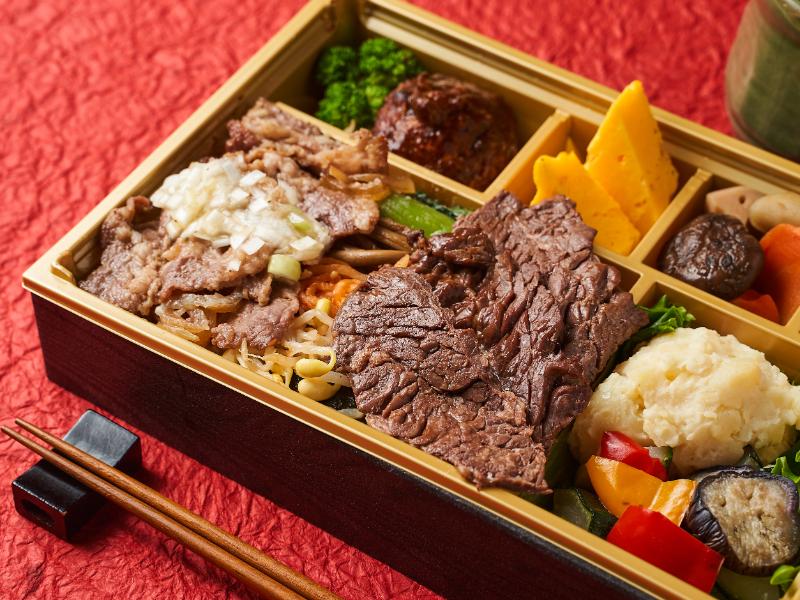 ハラミ＆炭焼きネギ塩カルビ御膳